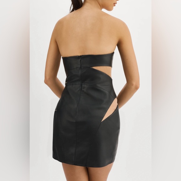 Lamarque GARBINA LEATHER DRESS NWT Small - Picture 4 of 10